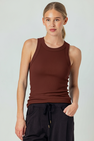 We Are Sundays Women's TURNER TANK CHOCOLATE